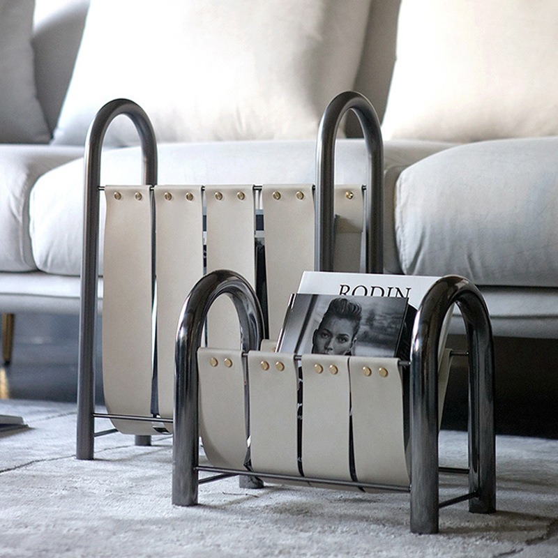 モダンな軽贅沢メタルレザー雑誌、本棚、家庭用家具、デザイナー - Lighting And Decor Magazine のレビューと価格