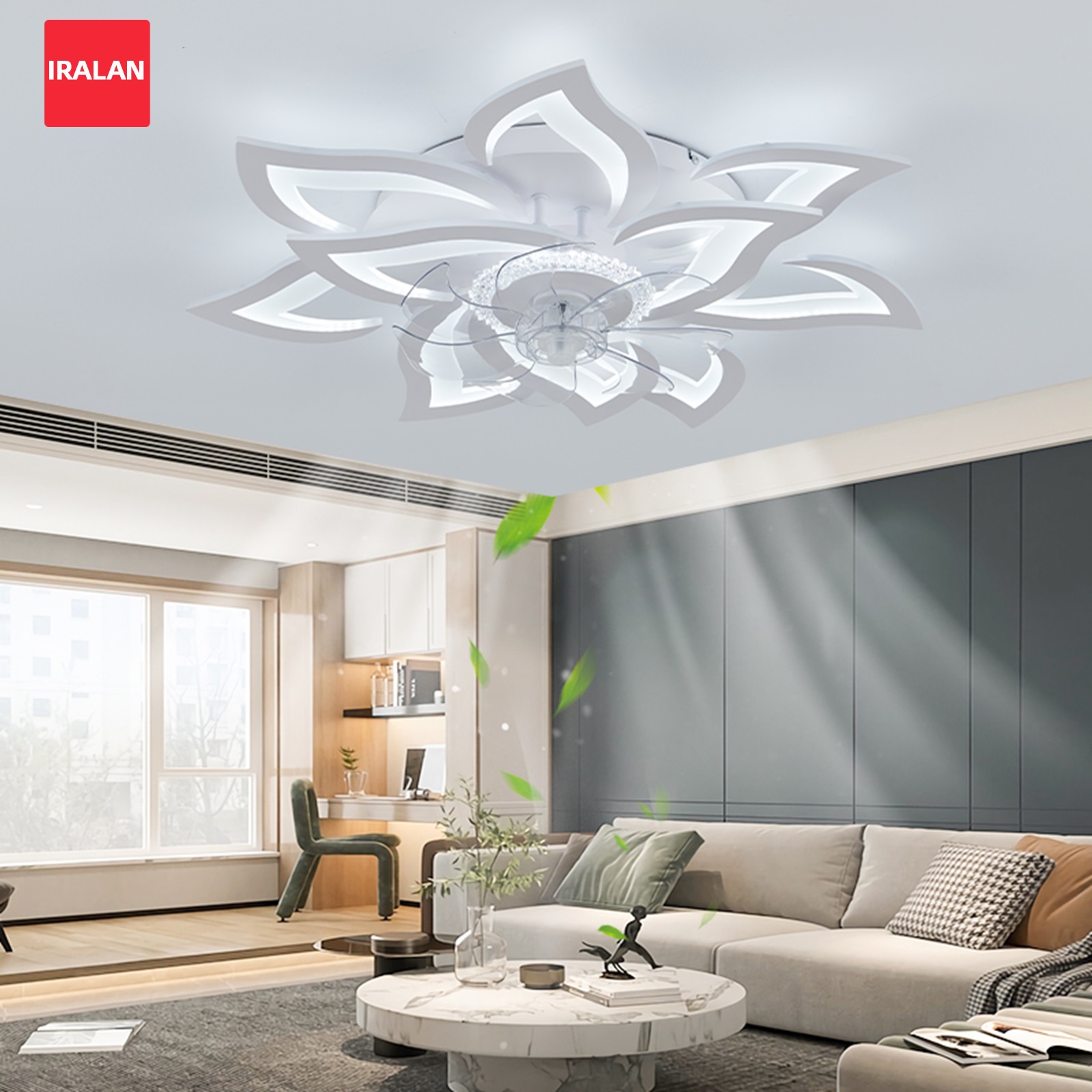 花柄シーリングファン 照明付き ホームデコレーション 北欧風 - Decor Lighting Ceiling Fans のレビューと価格